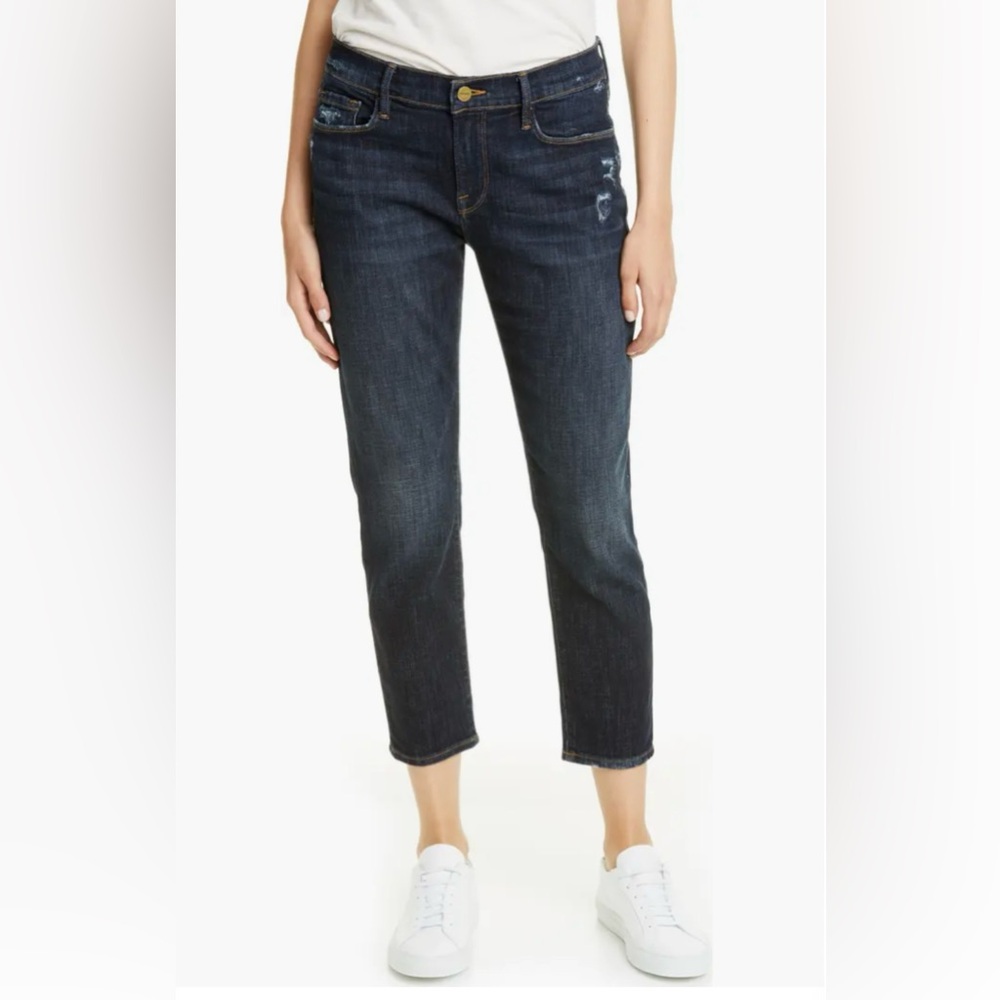 FRAME Le Garcon Crop Boyfriend Jeans Women’s Size 24 Covant
